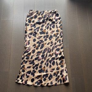 Princess Polly Marcella Leopard Midi Skirt